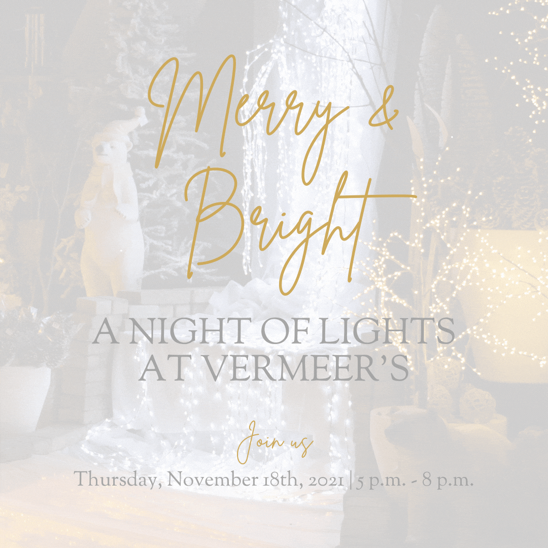 You’re Invited to Merry & Bright – A Night of Lights at Vermeer’s!