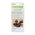 Rapitest Soil pH Meter packaging with instructions and image of meter in use with soil and gardening tools.