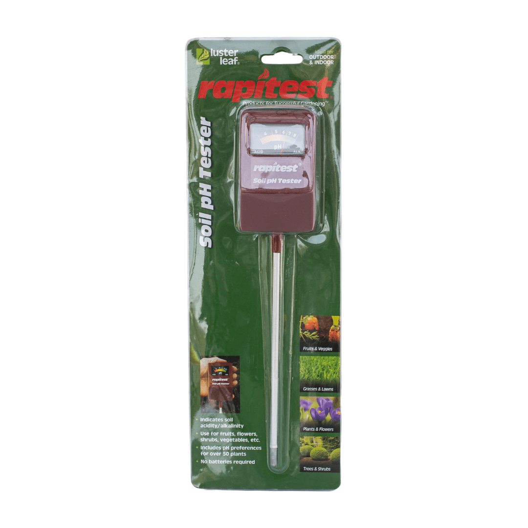 110 Soil pH Tester by Luster Leaf for fruits, vegetables, and flowers. Easy soil acidity/alkalinity testing.