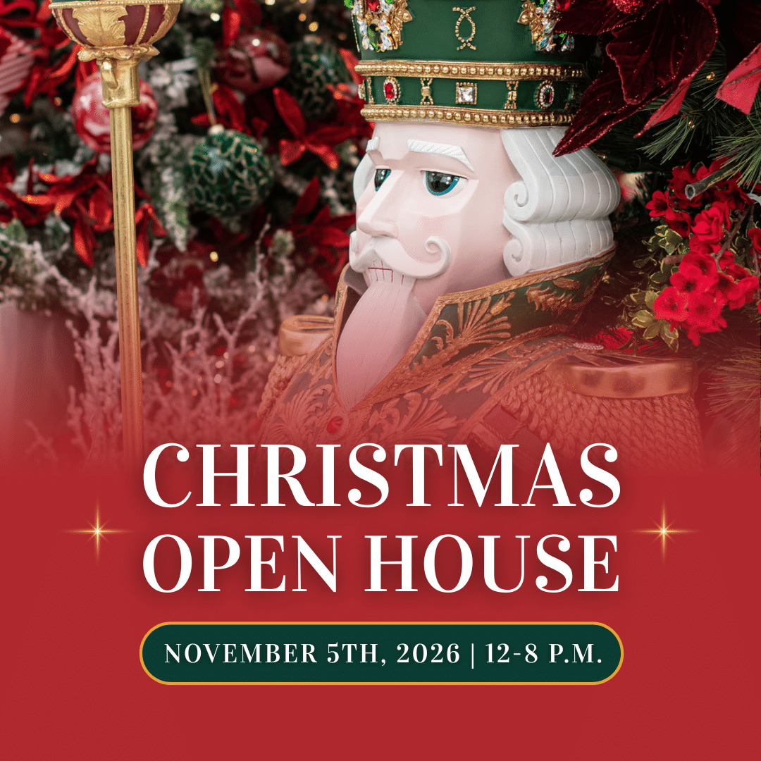 Christmas Open House. November 5th, 12-8 P.M.