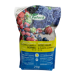Fafard Fertilizer for acid-loving plants and berries, 2kg package with vibrant fruit images promoting organic growth.