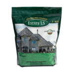 Bag of Estate LS turf lawn seed mixture by General Seed Company, ideal for loam to clay soils, 1 kg.